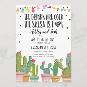 Invitación de compromiso de Fiesta Parejas de duch