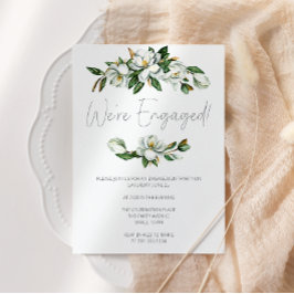 Invitación de compromiso de floral floral de Magno