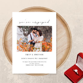 Invitación de compromiso de fotografía