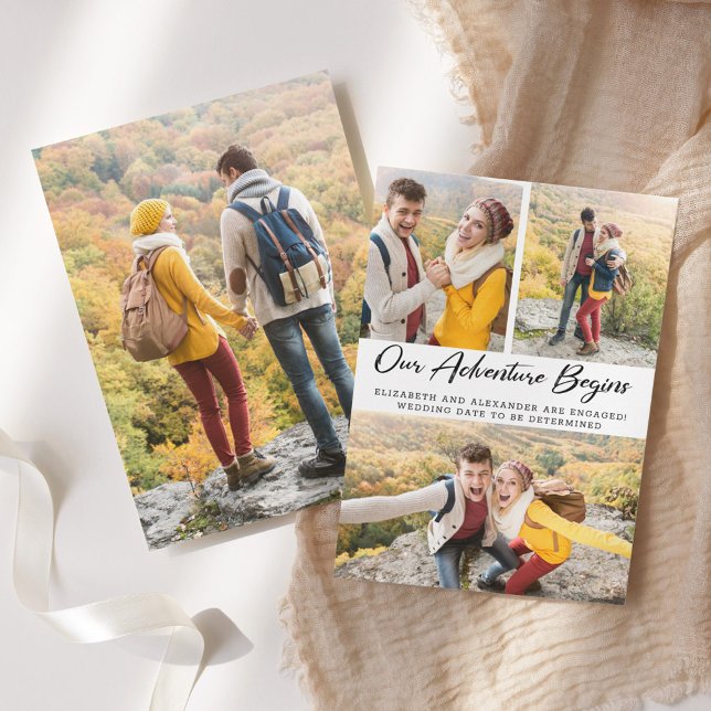 Invitación de compromiso de fotografía de Adventur (Subido por el creador)
