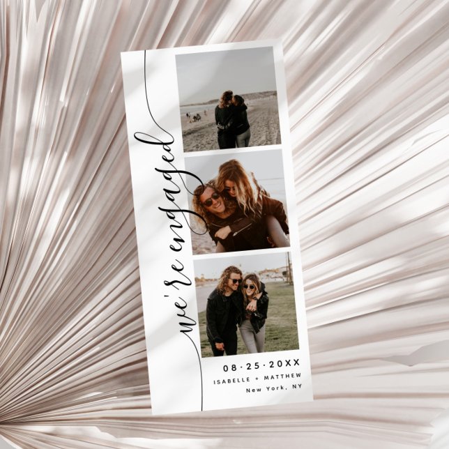 Invitación de compromiso de franja fotográfica de  (Subido por el creador)