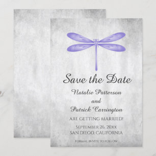 Invitación de Compromiso de la Libélula Púrpura
