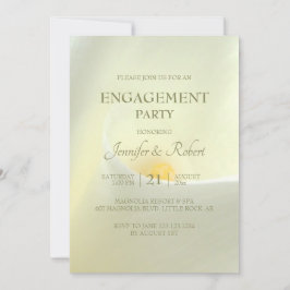 Invitación de compromiso de lirio de calla blanco