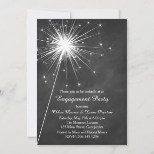Invitación de compromiso de Love Sparkles