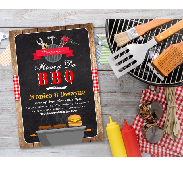 Invitación de compromiso de pareja Honey Do BBQ (Subido por el creador)