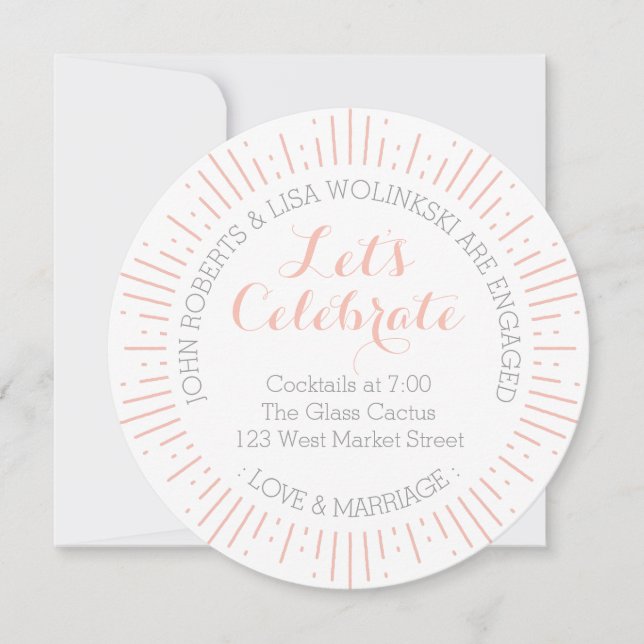 Invitación de compromiso de Starburst (Anverso)