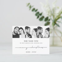 Invitación de compromiso de tarjetas de navidades