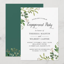 Invitación de compromiso de vegetación de eucalipt