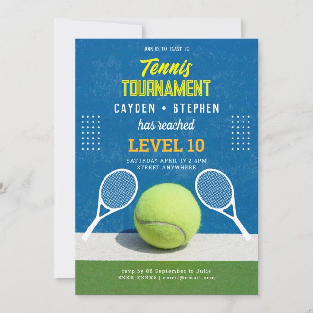 Invitación de compromiso del Ennis Country Club (Anverso)