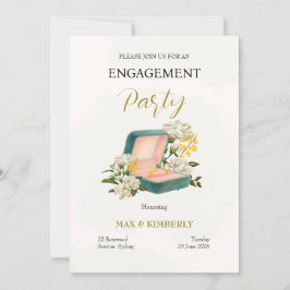 Invitación de compromiso elegante