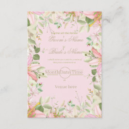 Invitación de compromiso floral elegante
