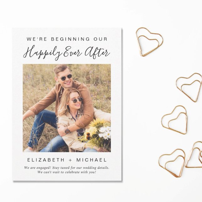 Invitación de compromiso fotográfico moderno (Subido por el creador)