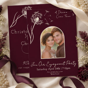 Invitación de compromiso fotográfico romántico Dan