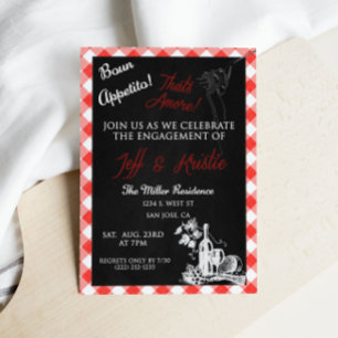 Invitación de compromiso italiano Buon Appetito