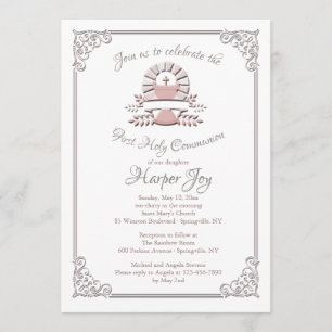 Invitación de Comunión Cáliz Divino