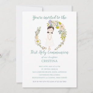 Invitación de Comunión CRISTINA