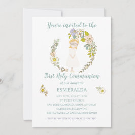 Invitación de Comunión ESMERALDA