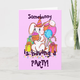Invitación de conejo fiesta
