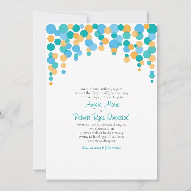 Invitación de Confetti (Anverso)