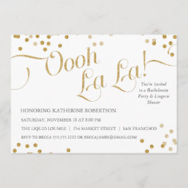 Invitación de Confetti Oooh La Fiesta