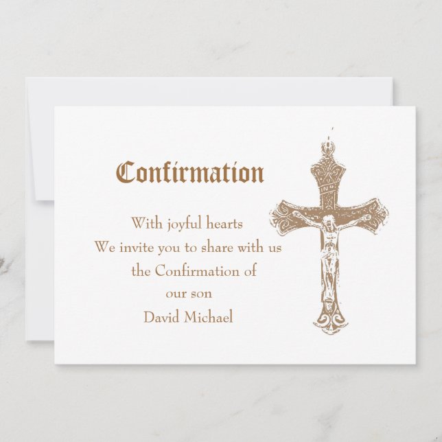 Invitación de confirmación (Anverso)