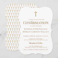 Invitación de Confirmación Católica para Hermanos 