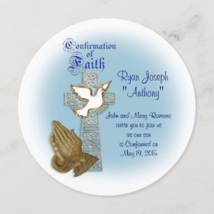 Invitación de confirmación Cruz celta