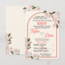 Invitación de confirmación de asistencia para boda