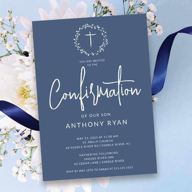 Invitación de confirmación de Azure Blessings Boys (Subido por el creador)