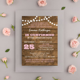 Invitación de confirmación de Barnwood Light