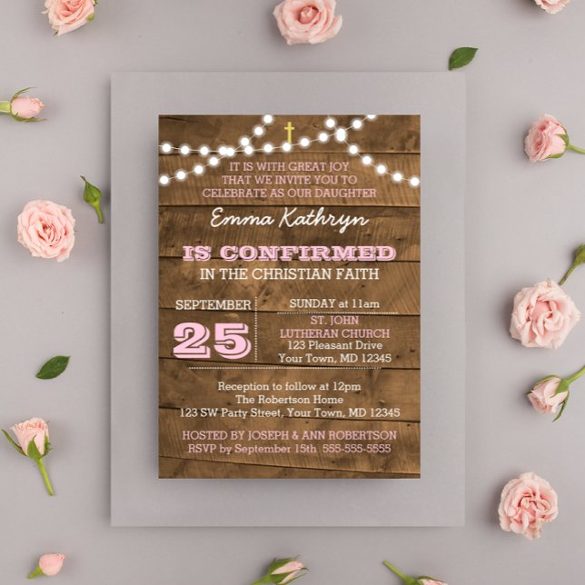 Invitación de confirmación de Barnwood Light (Subido por el creador)