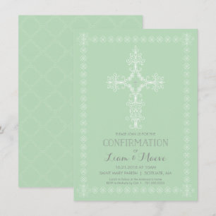 Invitación de confirmación, invitación de niño o C