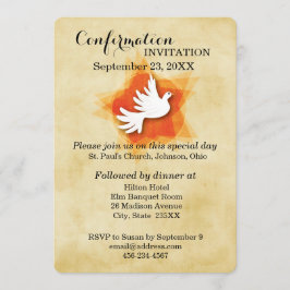 Invitación de confirmación, palo