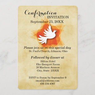 Invitación de confirmación, palo