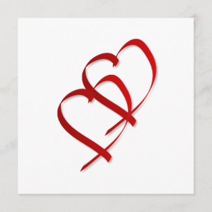 Invitación de corazón doble