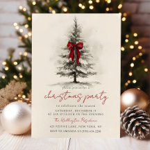 Invitación de corona de Navidad festiva de fiesta 
