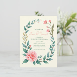 Invitación de Corona Floral Delicada