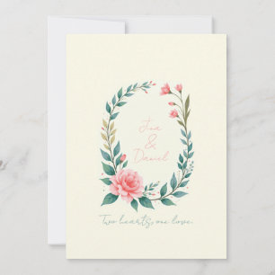 Invitación de Corona Floral Delicada