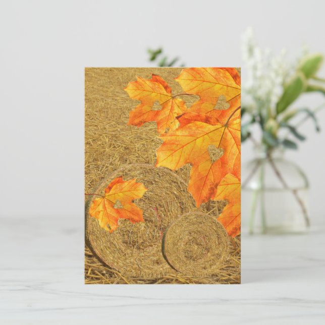 Invitación de Cosecha de Amor (Anverso de pie)