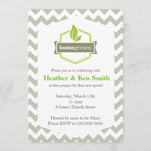 Invitación de cosecha propia de Baby Shower