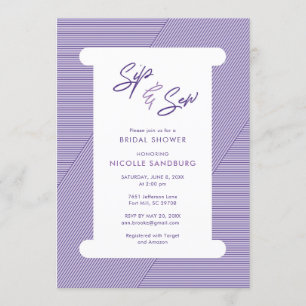Invitación de costura