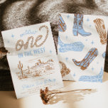 Invitación de Cowboy al primer cumpleaños<br><div class="desc">Invitación de Cowboy First Birday Listo para ser personalizado por usted!</div>