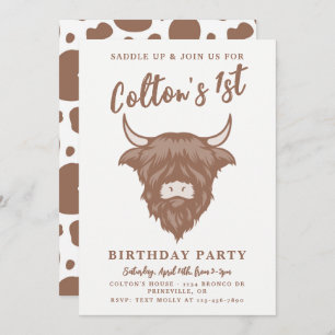 Invitación de Cowboy   Invitación de vaca   Occide