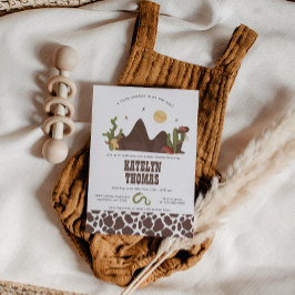Invitación de Cowboy Western Boy Baby Shower