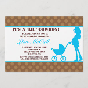 Invitación de Cowgirl Baby Shower