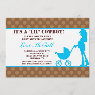 Invitación de Cowgirl Baby Shower