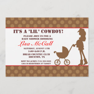 Invitación de Cowgirl Baby Shower