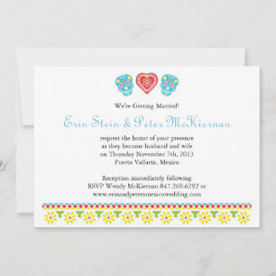 Invitación de cráneos con estilo de papel picado