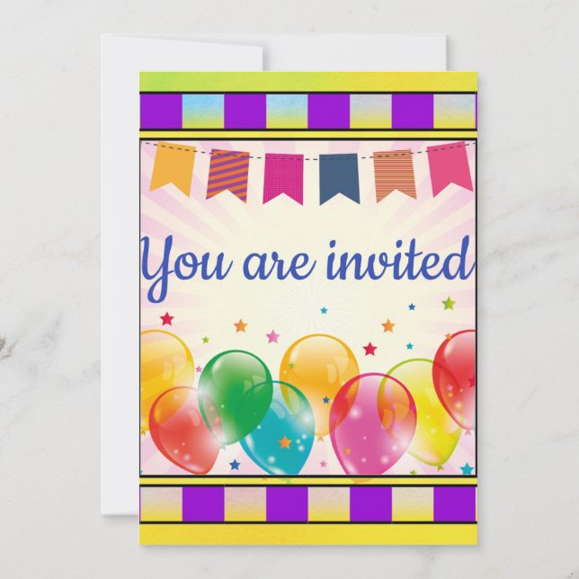 Invitación de crema de hielo de cono (Reverso)