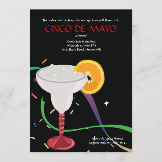 Invitación de cristal del fiesta de Margarita
